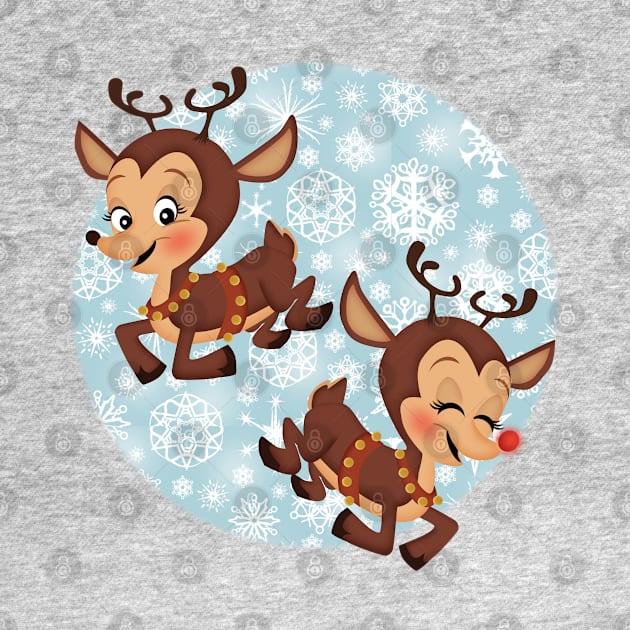 reindeer playing by richhwalsh